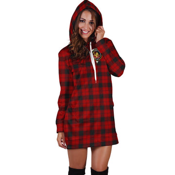 Ewing Tartan Hoodie Dress with Family Crest