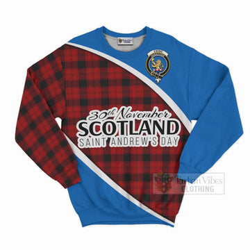 Ewing Family Crest Tartan Sweatshirt Celebrate Saint Andrew's Day in Style