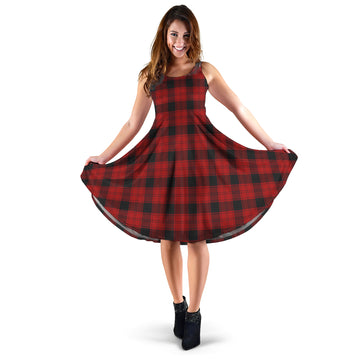 Ewing Tartan Sleeveless Midi Womens Dress