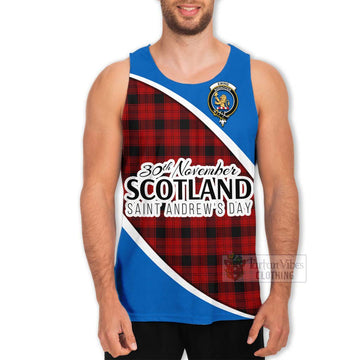 Ewing Family Crest Tartan Men's Tank Top Celebrate Saint Andrew's Day in Style