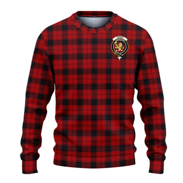 Ewing Tartan Ugly Sweater with Family Crest