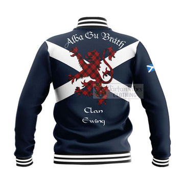 Ewing Tartan Lion Rampant Baseball Jacket  Proudly Display Your Heritage with Alba Gu Brath and Clan Name