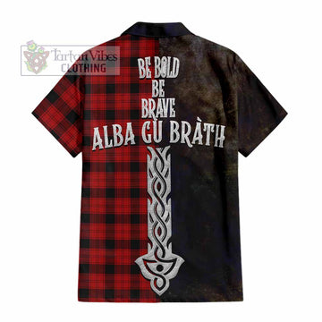 Ewing Tartan Family Crest Hawaiian Shirt Alba Gu Brath Be Brave Lion Ancient Style - Tartan Vibes Clothing