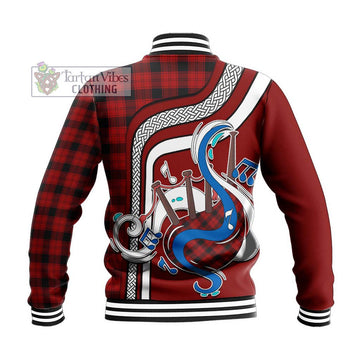 Ewing Tartan Baseball Jacket with Epic Bagpipe Style