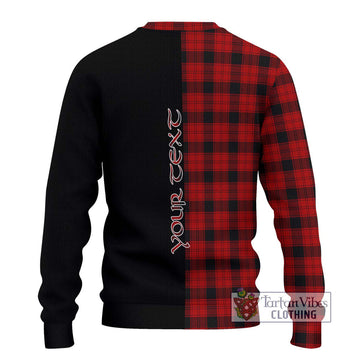 Ewing Tartan Ugly Sweater with Family Crest and Half Of Me Style