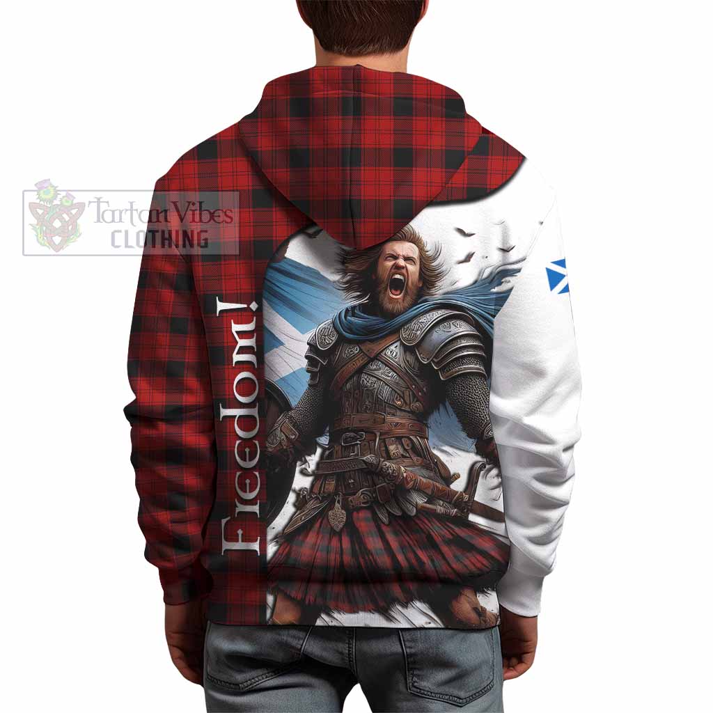 Tartan Vibes Clothing Ewing Crest Tartan Hoodie Inspired by the Freedom of Scottish Warrior