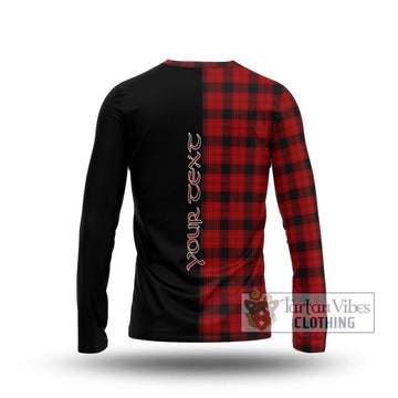 Ewing Tartan Long Sleeve T-Shirt with Family Crest and Half Of Me Style