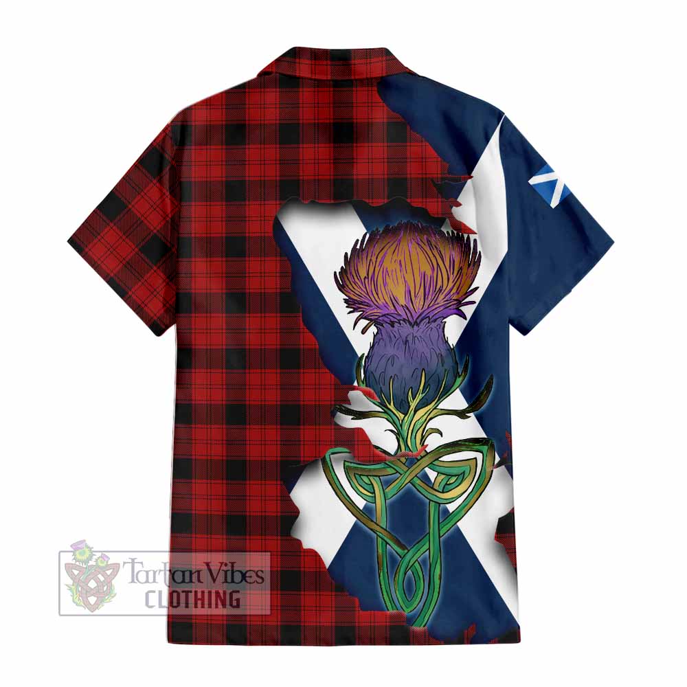 Ewing Tartan Family Crest Hawaiian Shirt Scottish Thistle Celtic Inspired - Tartan Vibes Clothing