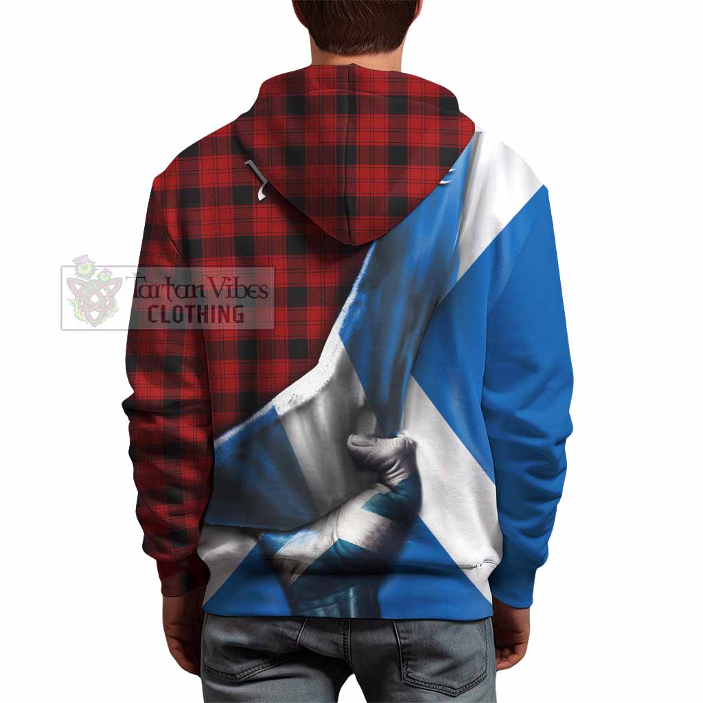 Tartan Vibes Clothing Ewing Tartan Hoodie with Family Crest Scotland Patriotic Style