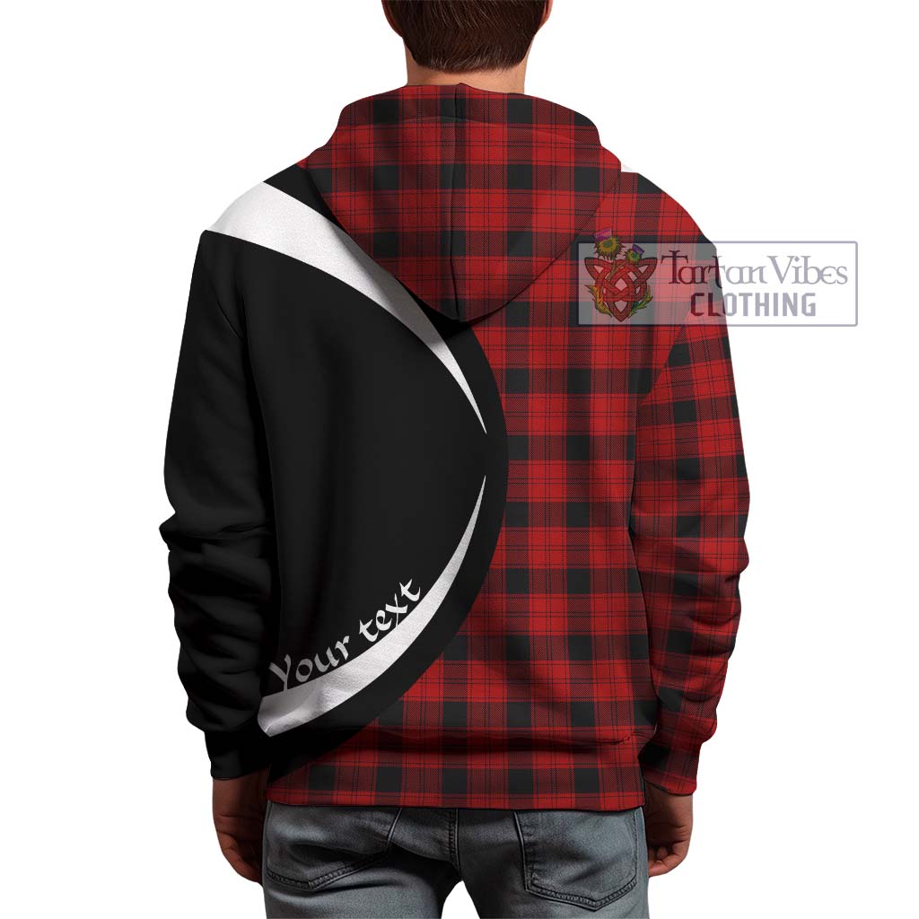 Tartan Vibes Clothing Ewing Tartan Hoodie with Family Crest Circle Style