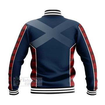 Ewing Tartan Baseball Jacket with Family Crest and Scottish Thistle Vibes Sport Style