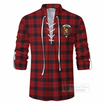 Ewing Tartan Ghillie Kilt Shirt with Family Crest DNA In Me Style