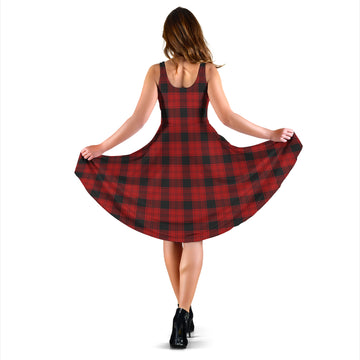 Ewing Tartan Sleeveless Midi Womens Dress