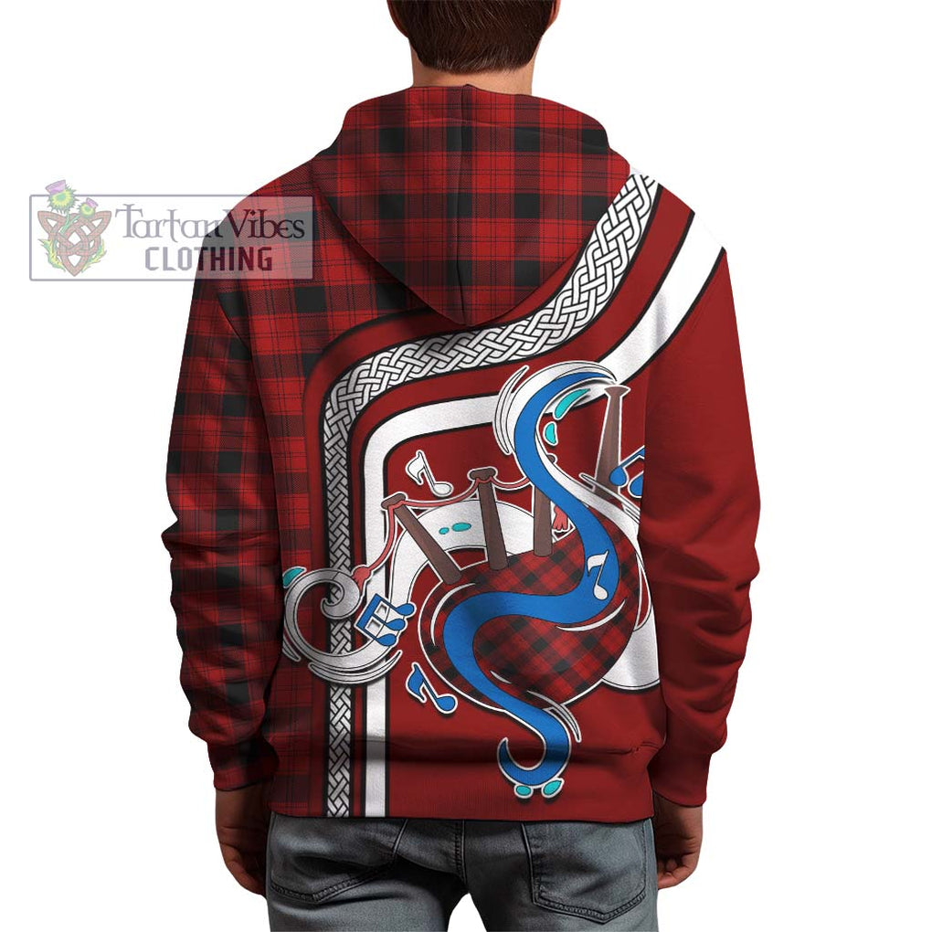 Ewing Tartan Hoodie with Epic Bagpipe Style - Tartanvibesclothing Shop