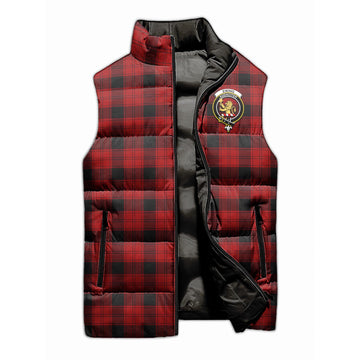 Ewing Tartan Sleeveless Puffer Jacket with Family Crest