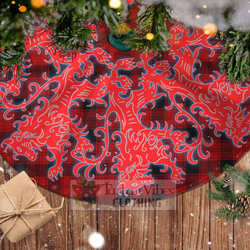 Ewing Tartan Christmas Tree Skirt Lion Rampant Style