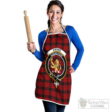 Ewing Tartan Apron with Family Crest