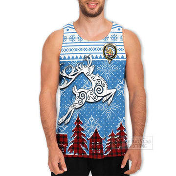 Ewing Clan Christmas Men's Tank Top Celtic Reindeer Style