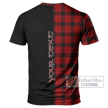 Ewing Tartan T-Shirt with Family Crest and Half Of Me Style