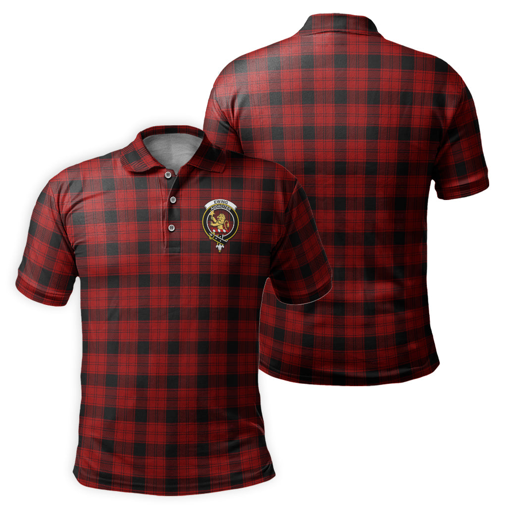 Ewing Tartan Men's Polo Shirt with Family Crest - Tartan Vibes Clothing