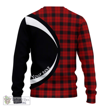 Ewing Tartan Ugly Sweater with Family Crest Circle Style