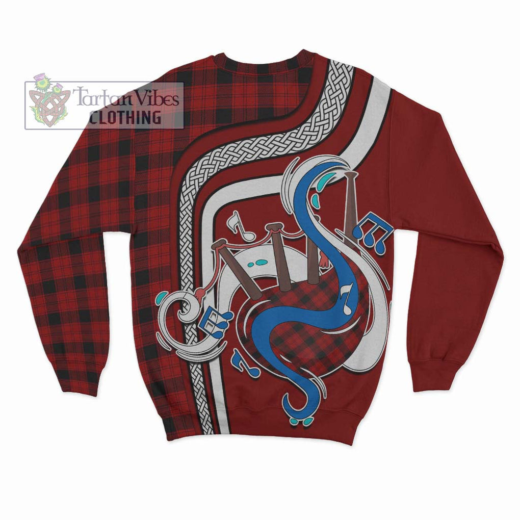 Ewing Tartan Sweatshirt with Epic Bagpipe Style - Tartanvibesclothing Shop