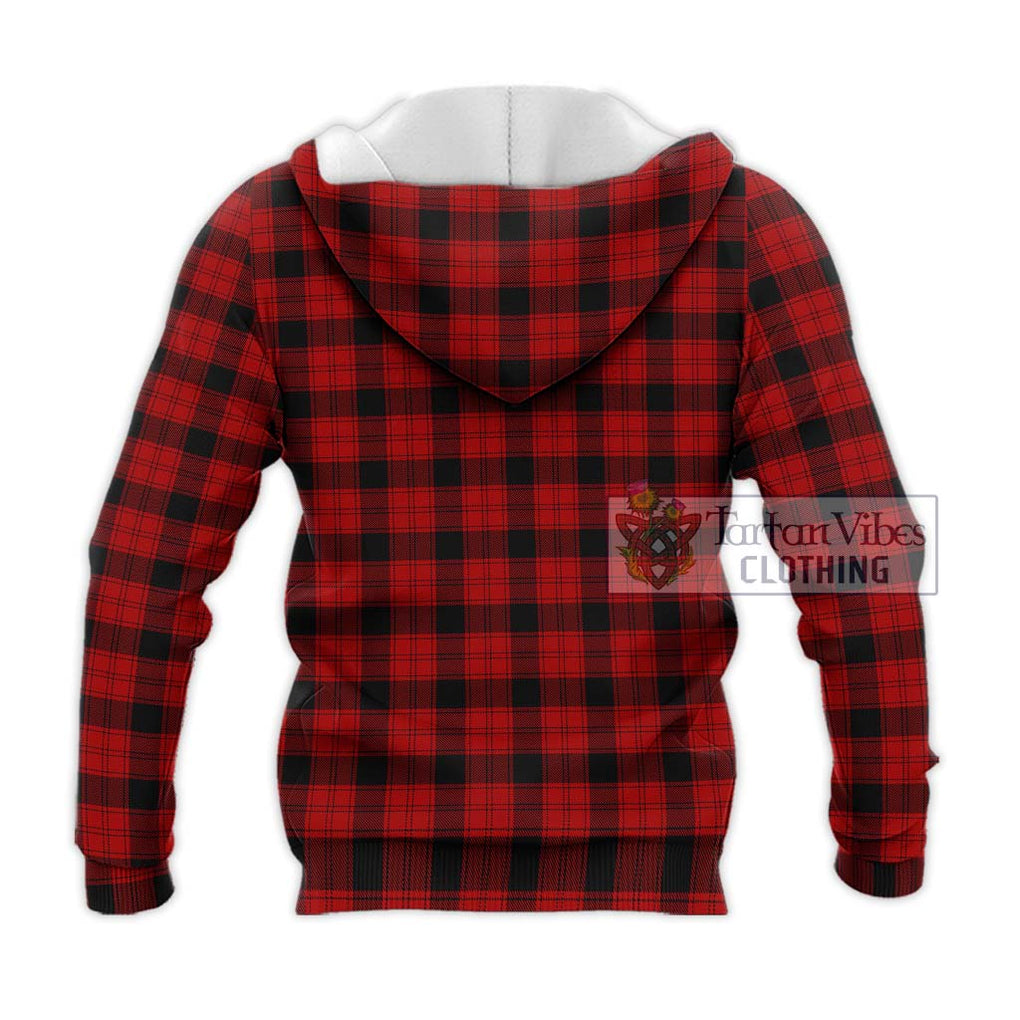 Ewing Tartan Knitted Hoodie with Family Crest DNA In Me Style - Tartanvibesclothing Shop