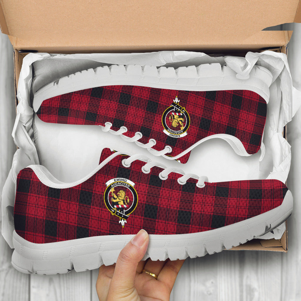 Ewing Tartan Sneakers with Family Crest - Tartan Vibes Clothing