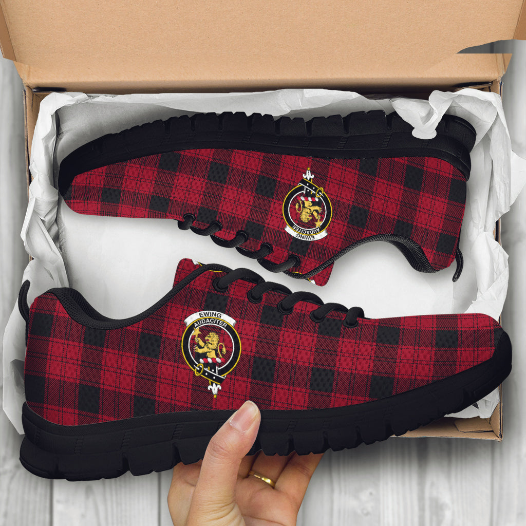 Ewing Tartan Sneakers with Family Crest - Tartan Vibes Clothing