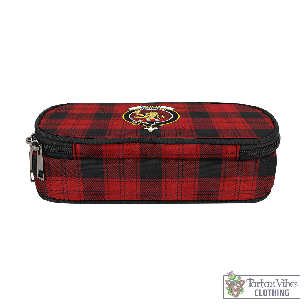 Tartan Vibes Clothing Ewing Tartan Pen and Pencil Case with Family Crest