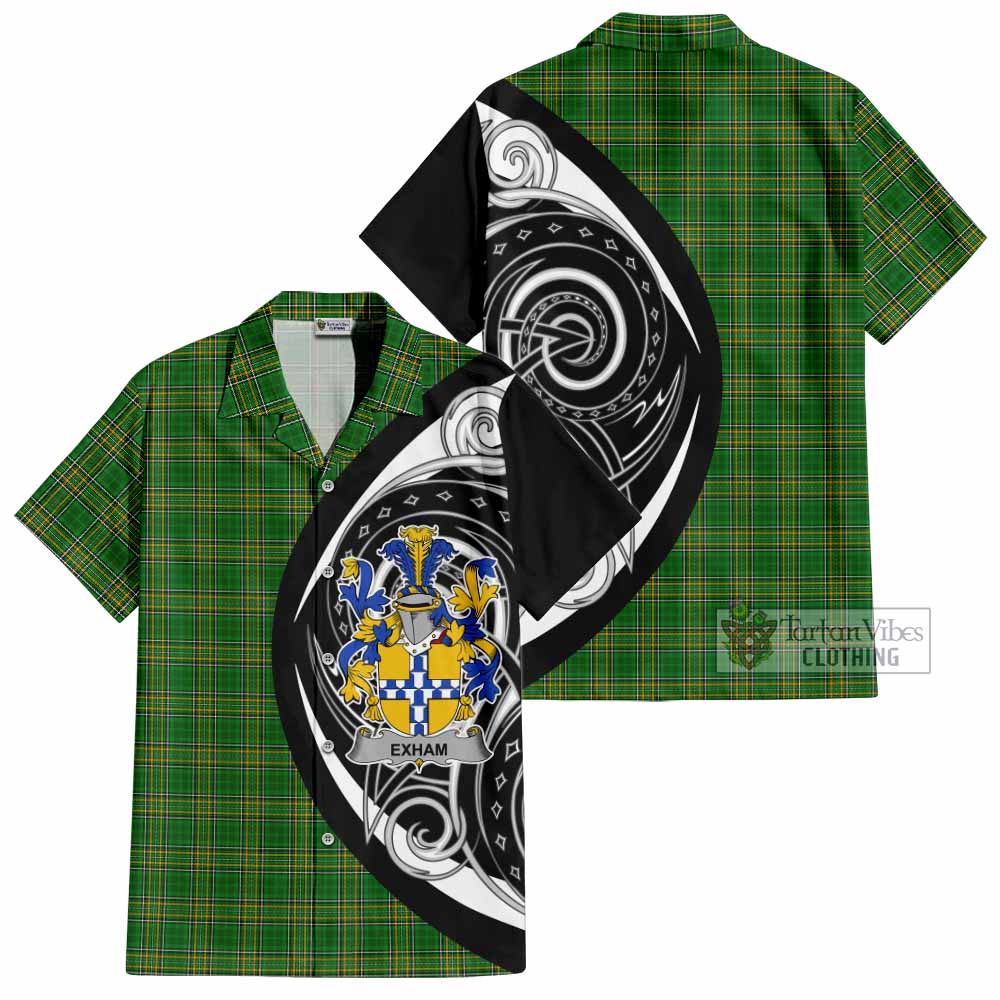 Exham Irish Clan Hawaiian Shirt Celtic Circle Style - Tartan Vibes Clothing