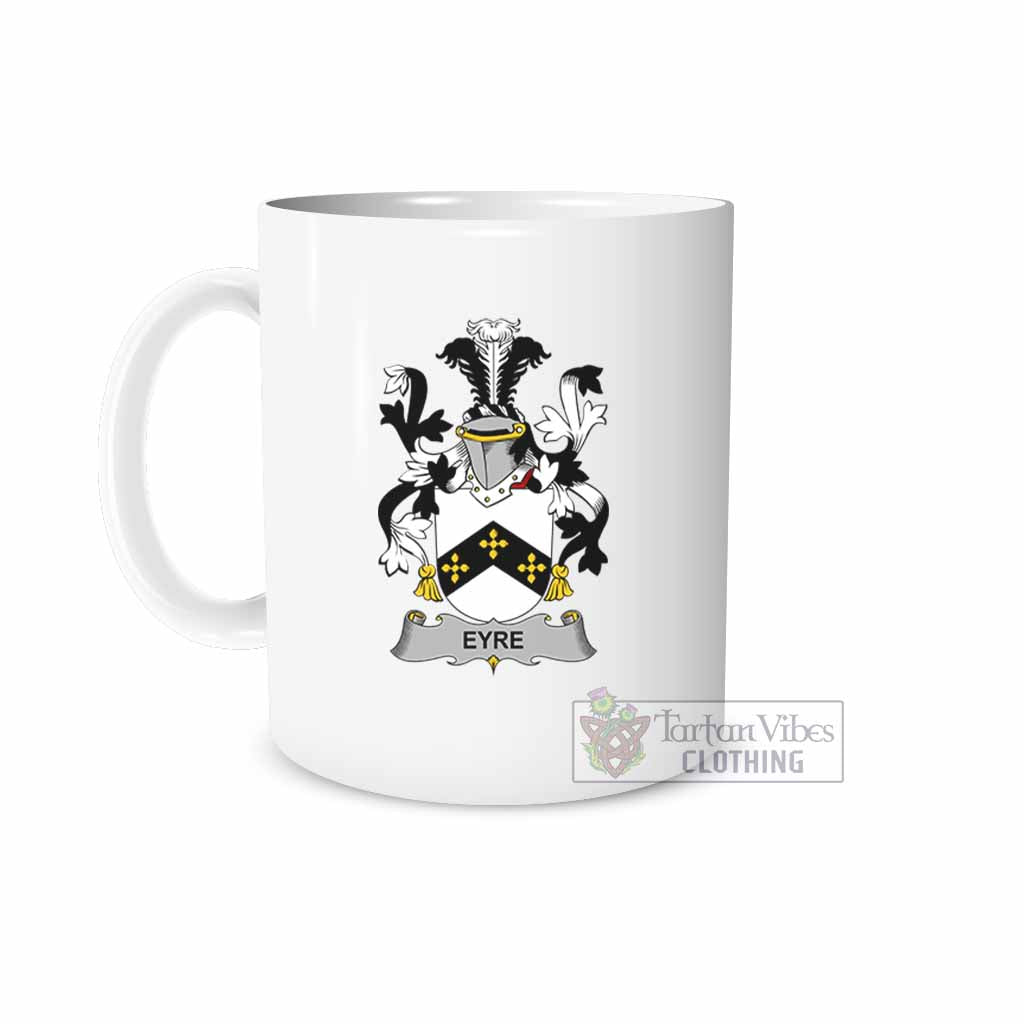 Tartan Vibes Clothing Eyre Irish Clan Coat of Arms Ceramic Mug