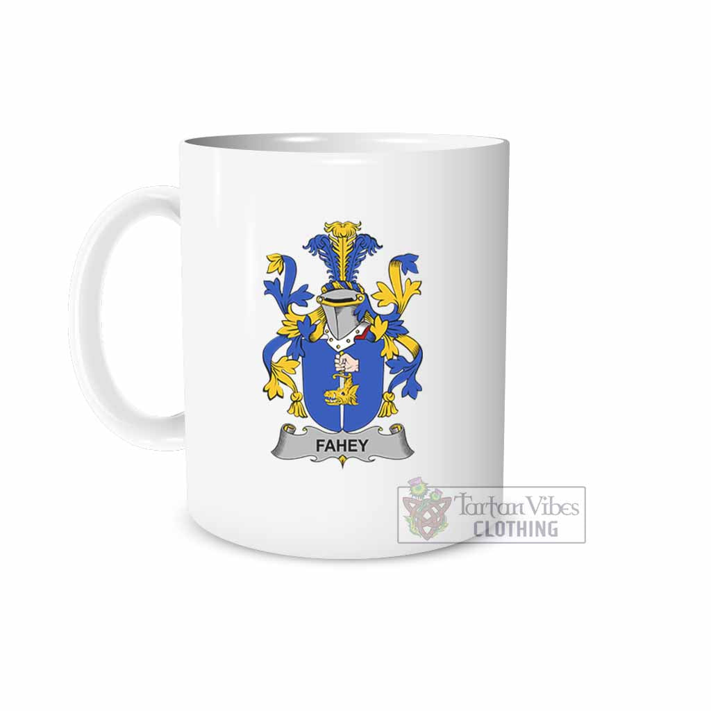 Fahey Irish Clan Coat of Arms Ceramic Mug White - 2D-tartanvibesclothing