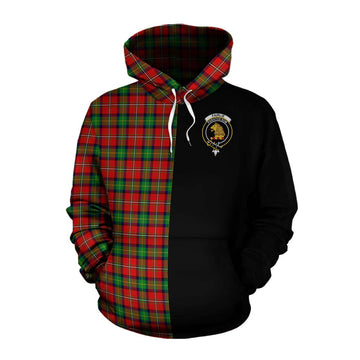 Fairlie Tartan Cotton Hoodie with Family Crest and Half Of Me Style