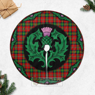 Fairlie Tartan Christmas Tree Skirt Scottish Thistle Style