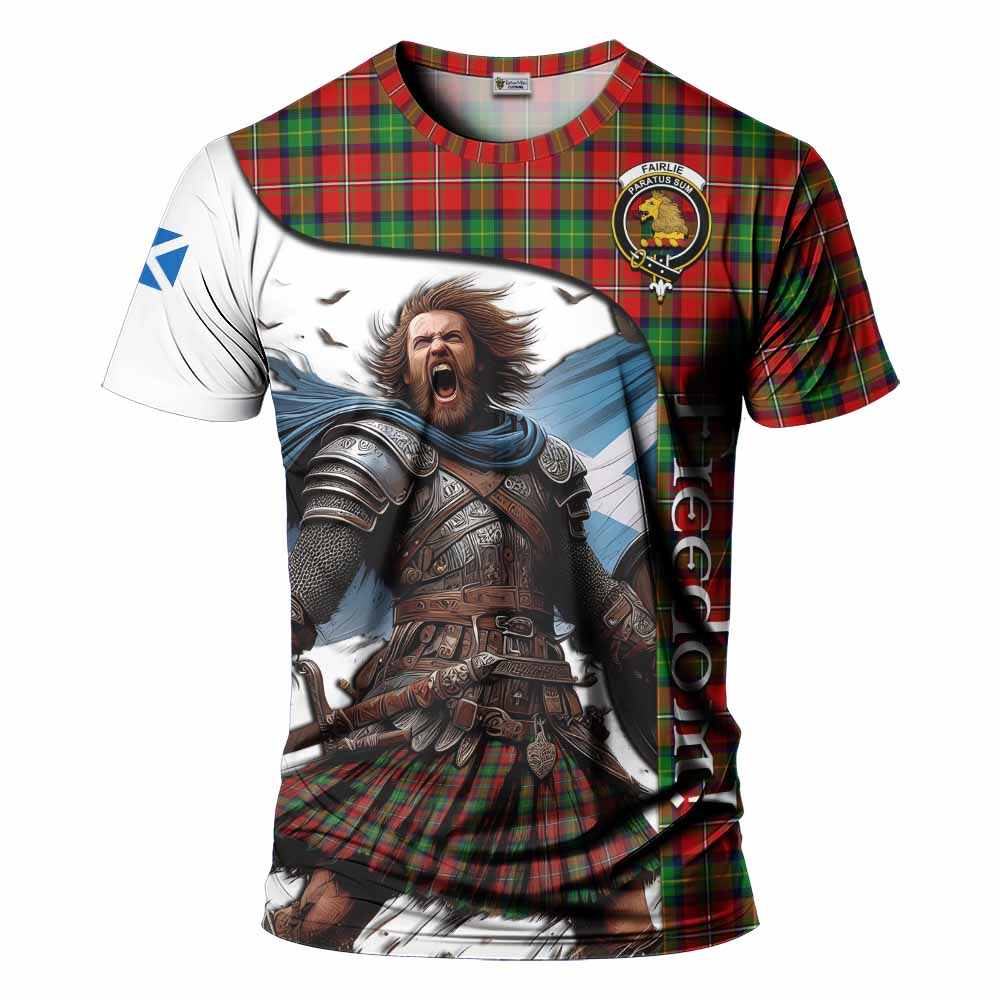 Fairlie Crest Tartan T-Shirt Inspired by the Freedom of Scottish Warrior