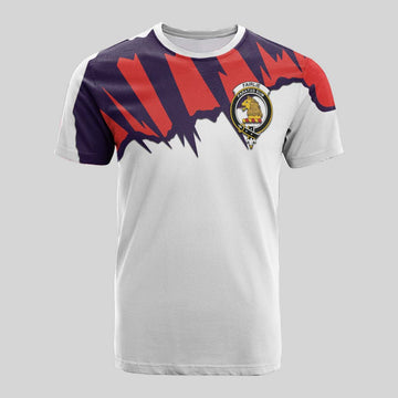 Fairlie Clan Crest Cotton T-shirt with Retro Sport Style