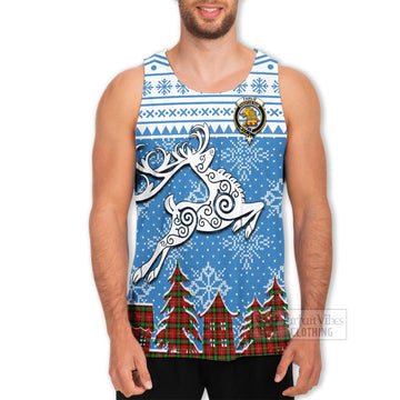 Fairlie Clan Christmas Men's Tank Top Celtic Reindeer Style