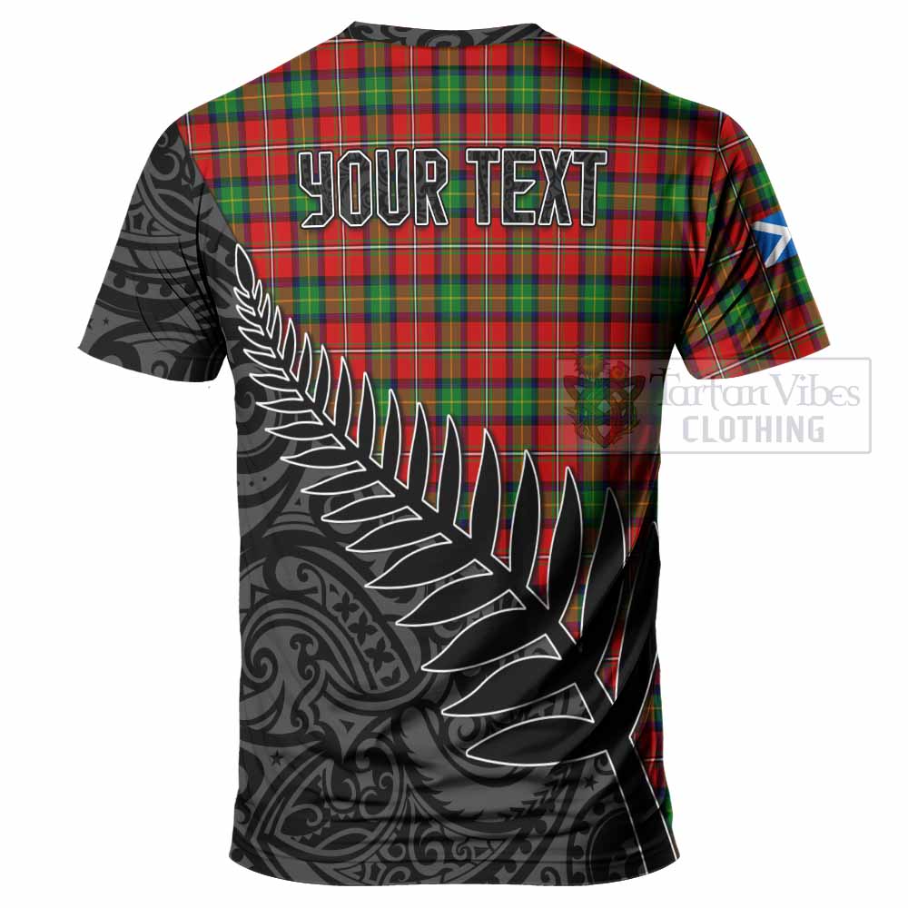 Tartan Vibes Clothing Fairlie Crest Tartan T-Shirt with New Zealand Silver Fern Half Style