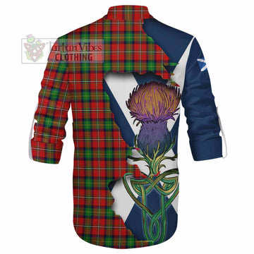 Fairlie Tartan Family Crest Ghillie Kilt Shirt Scottish Thistle Celtic Inspired - Tartan Vibes Clothing