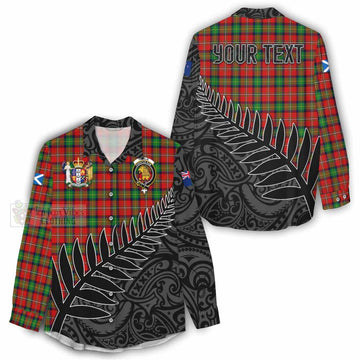 Fairlie Crest Tartan Women's Casual Shirt with New Zealand Silver Fern Half Style