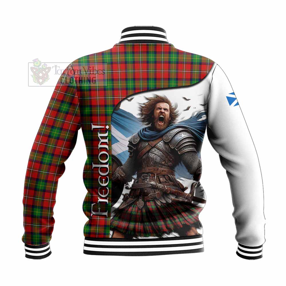 Tartan Vibes Clothing Fairlie Crest Tartan Baseball Jacket Inspired by the Freedom of Scottish Warrior