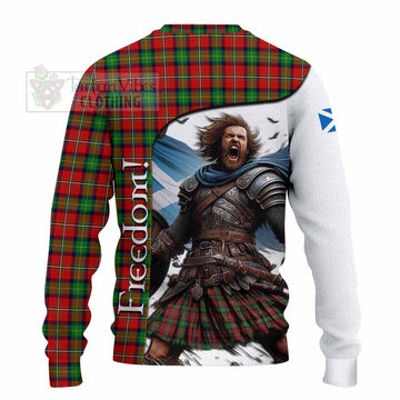 Fairlie Crest Tartan Knitted Sweater Inspired by the Freedom of Scottish Warrior