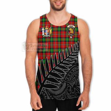 Fairlie Crest Tartan Men's Tank Top with New Zealand Silver Fern Half Style