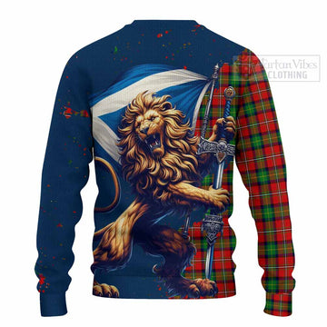 Fairlie Tartan Family Crest Knitted Sweater with Scottish Majestic Lion