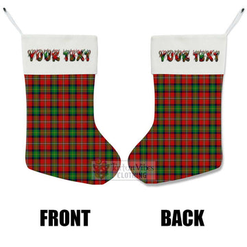 Fairlie Tartan Christmas Stocking with Personalized Text