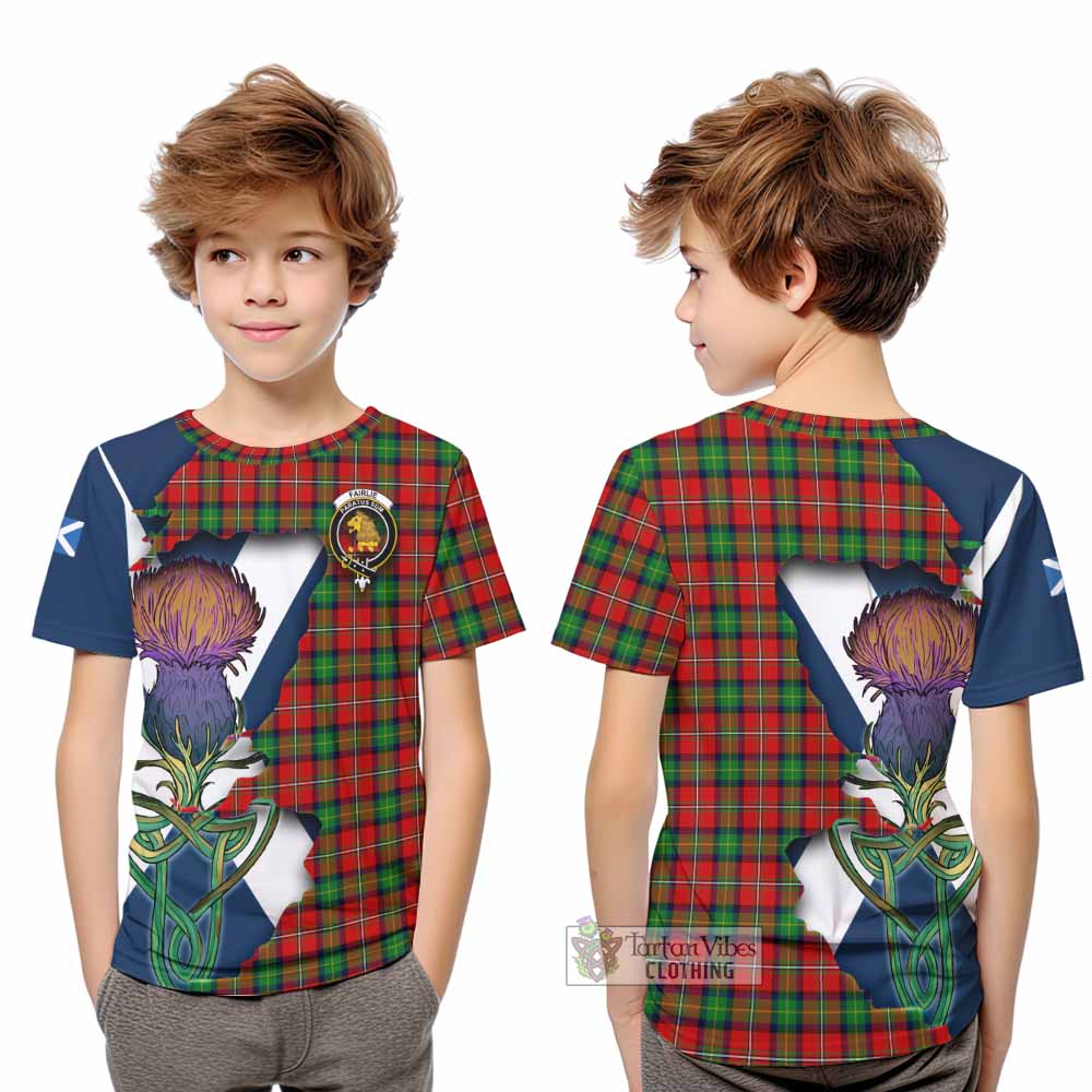 Fairlie Tartan Family Crest Kid T-Shirt Scottish Thistle Celtic Inspired - Tartan Vibes Clothing