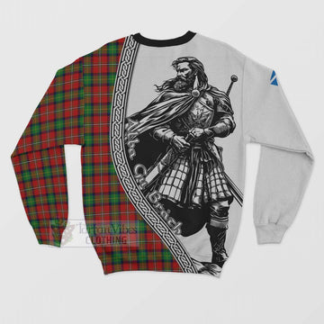 Fairlie Tartan Clan Crest Sweatshirt with Highlander Warrior Celtic Style