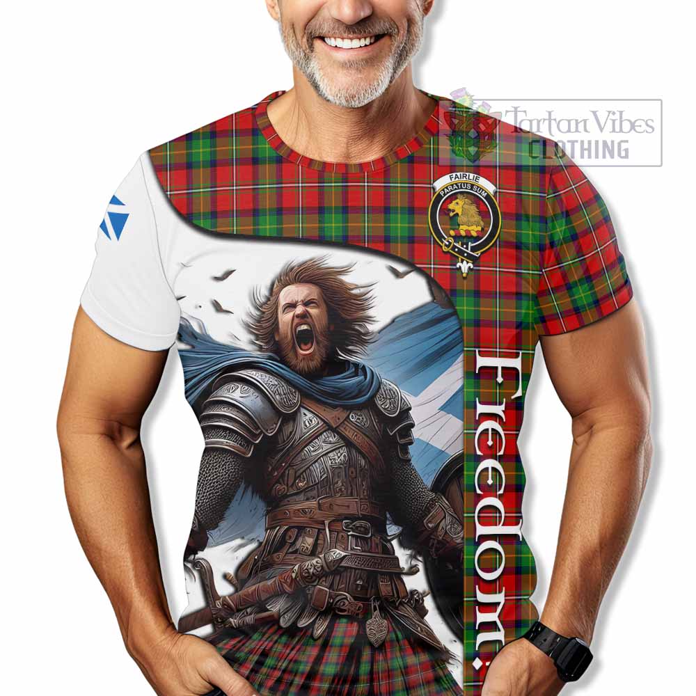 Fairlie Crest Tartan T-Shirt Inspired by the Freedom of Scottish Warrior