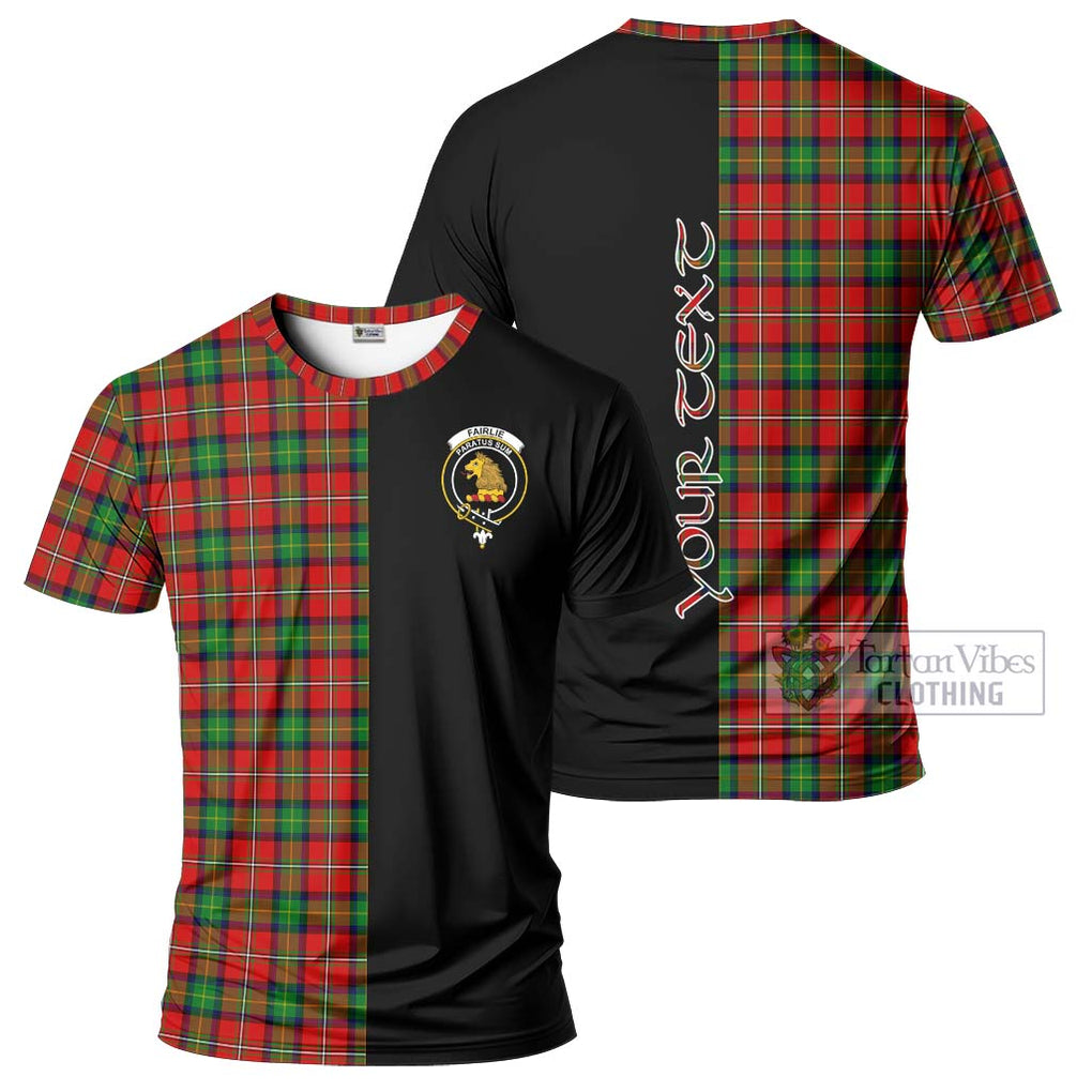 Fairlie Tartan T-Shirt with Family Crest and Half Of Me Style Kid's Shirt - Tartanvibesclothing Shop